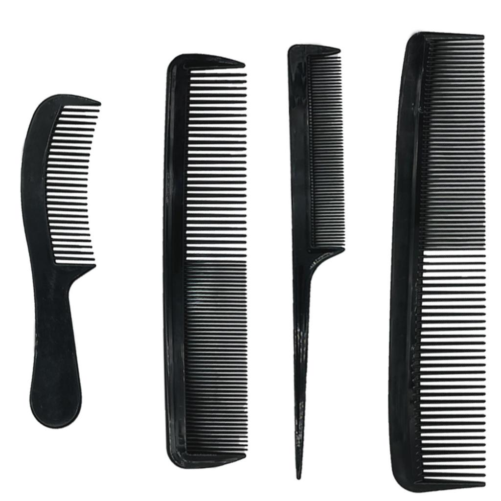 4-7pcs Hairdressing Combs Hair Clips Set Hairdresser Hair Cutting Comb Flat Texture Comb Curly Barber Combs Salon Styling Tools