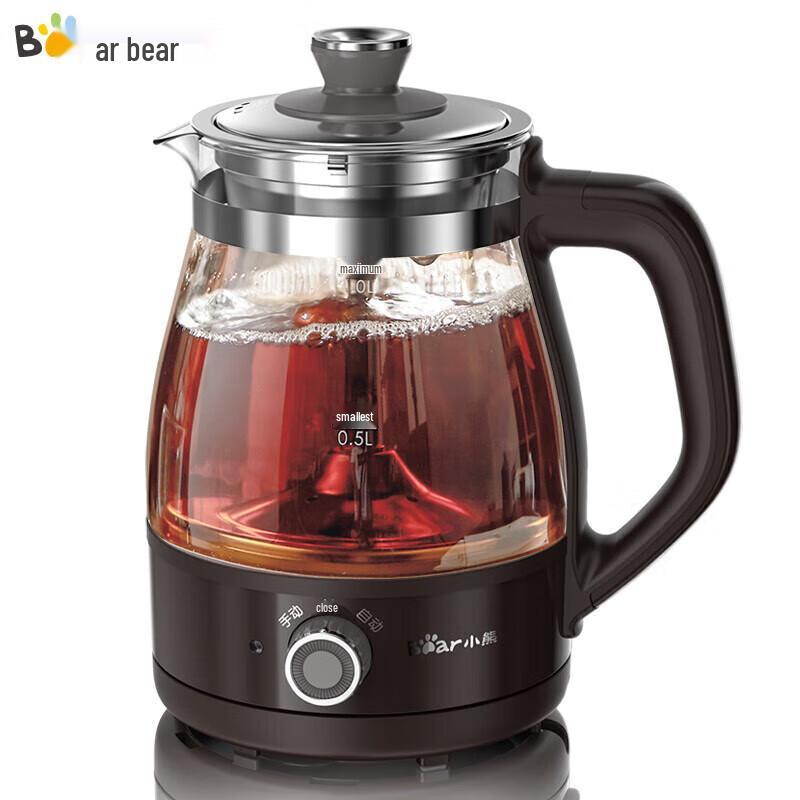 Bear 1L Glass Electric Health Tea Maker CN plug (adapter included)