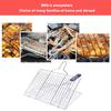 Non Stick BBQ Grilling Basket Stainless Steel Grill Mesh Mat Meat Vegetable Steak Grill BBQ Net Outdoor BBQ Picnic Barbecue Tool