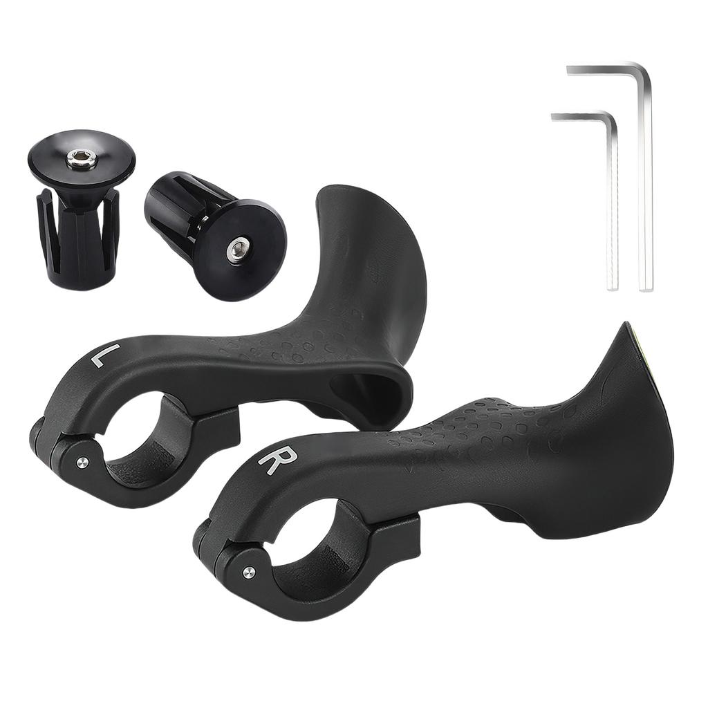Bicycles Handlebars Extension Bikes Bar Ends Bicycles Bar Ends and Plugs Set Bike Extender Handlebars, Shock Reduction