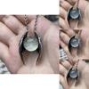 Ghost Wings Faux Crystal Vintage Necklace With Cartoon Pendant For Fashion Ol Women Men