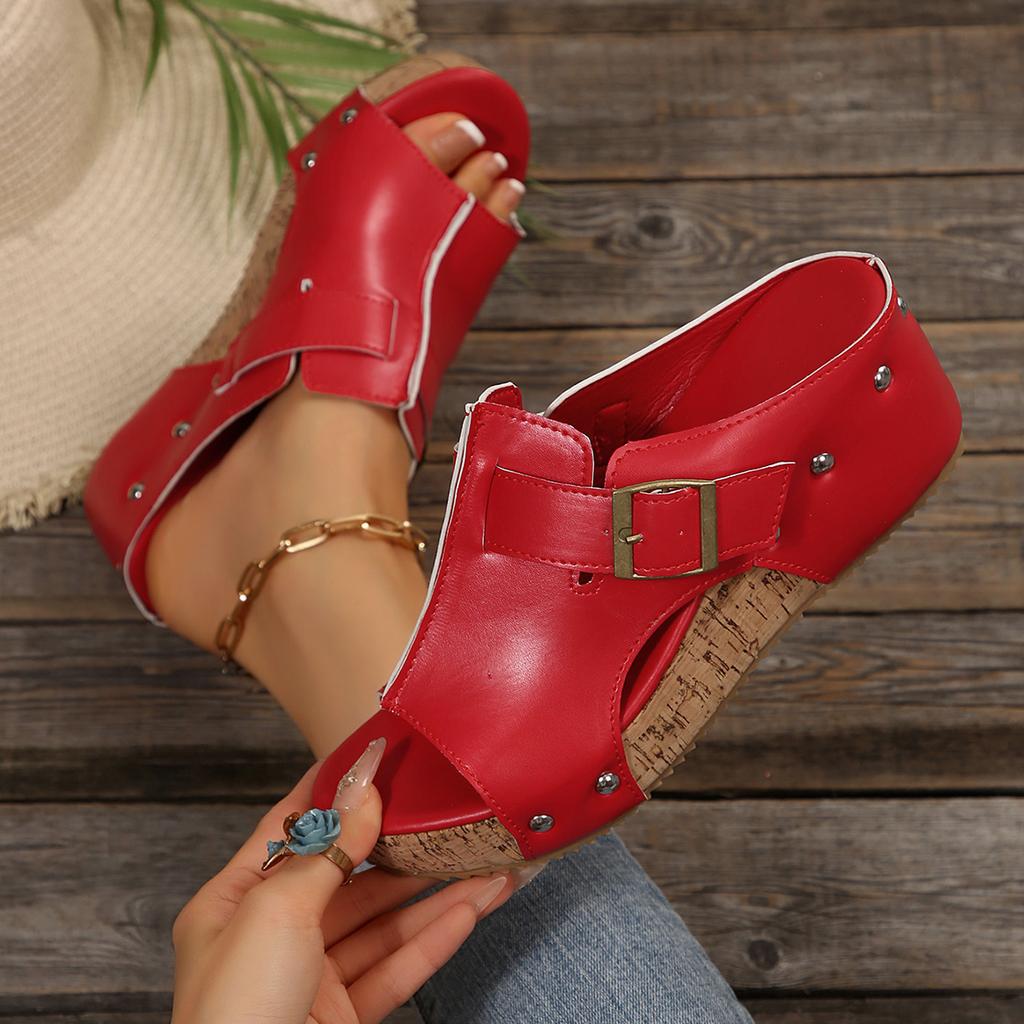 Fashion New Plus Size Women Sandals Peep Toe Platform Wedge Sandals New Fashion Dress High Heel Shoes for Women Outdoor Causal Shoes