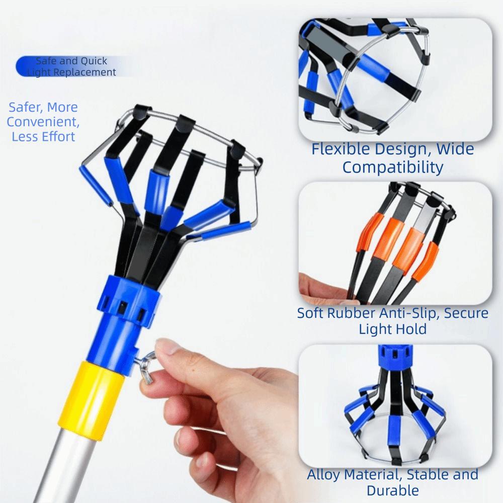 1/3Pcs Professional Light Bulb Changer Telescopic Rod Aluminum Alloy Light Bulb Changing Tool Easy To Use Suction Cup