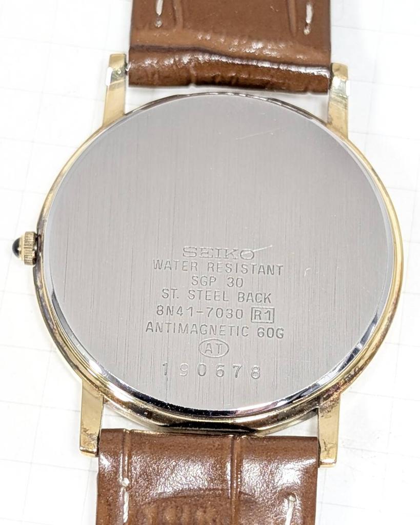 SEIKO Dolce Battery and Strap Working Men's Watch, Replaced, Condition, Z-02
