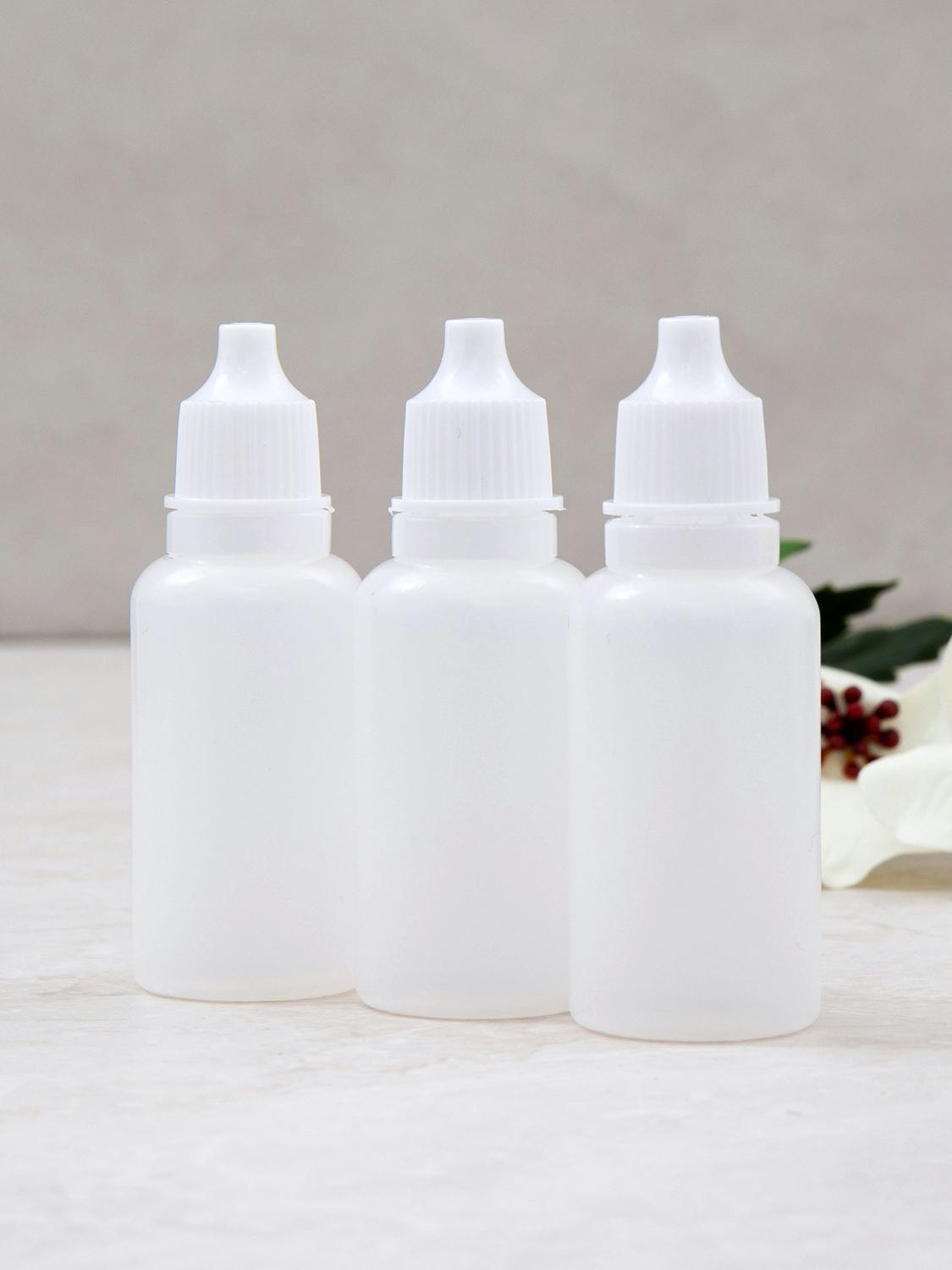 20ml Dropper Bottle 3-Pack for Travel & Cosmetics 1ea
