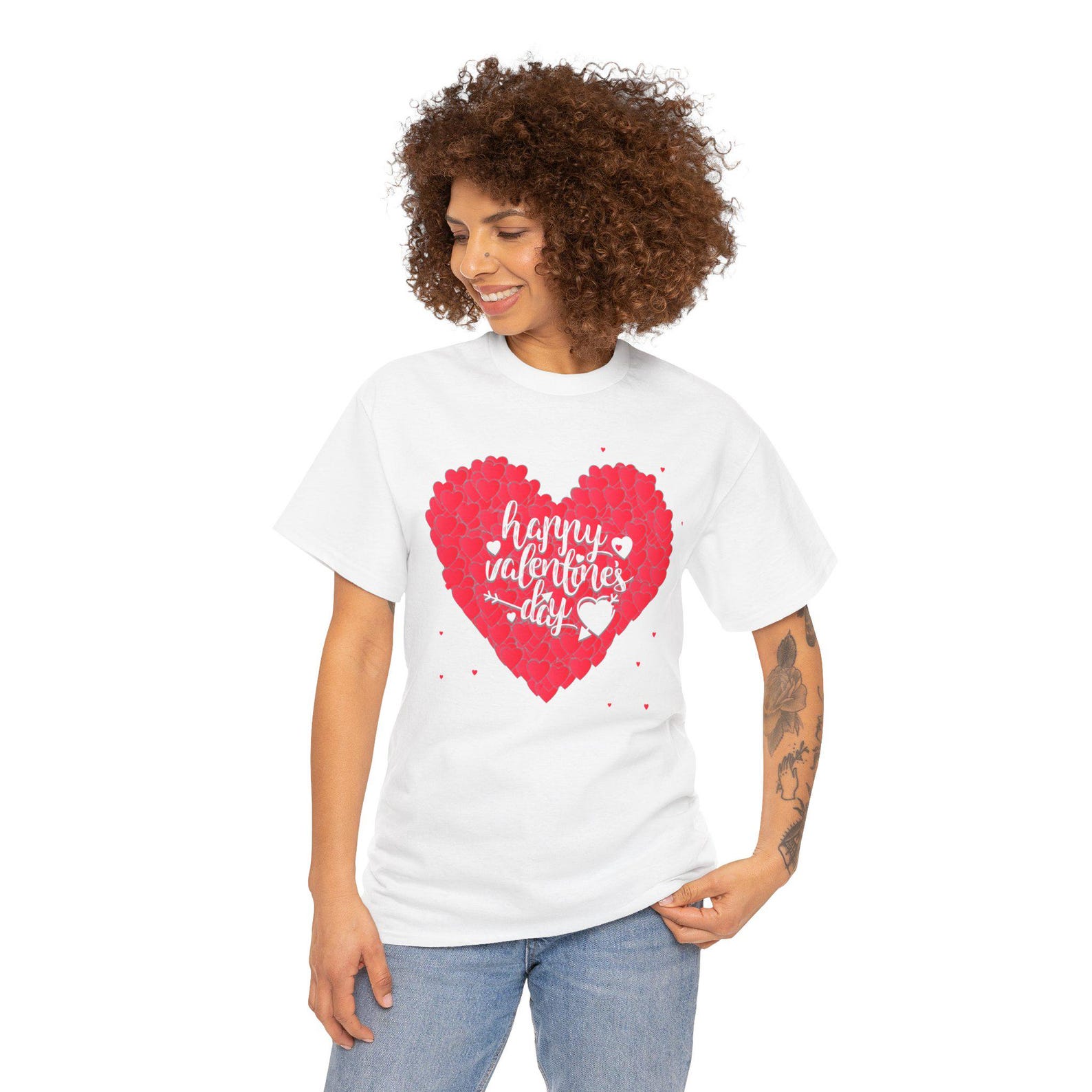 Valentine s Day Heart Graphic Tee: Romantic Unisex Shirt 2XL