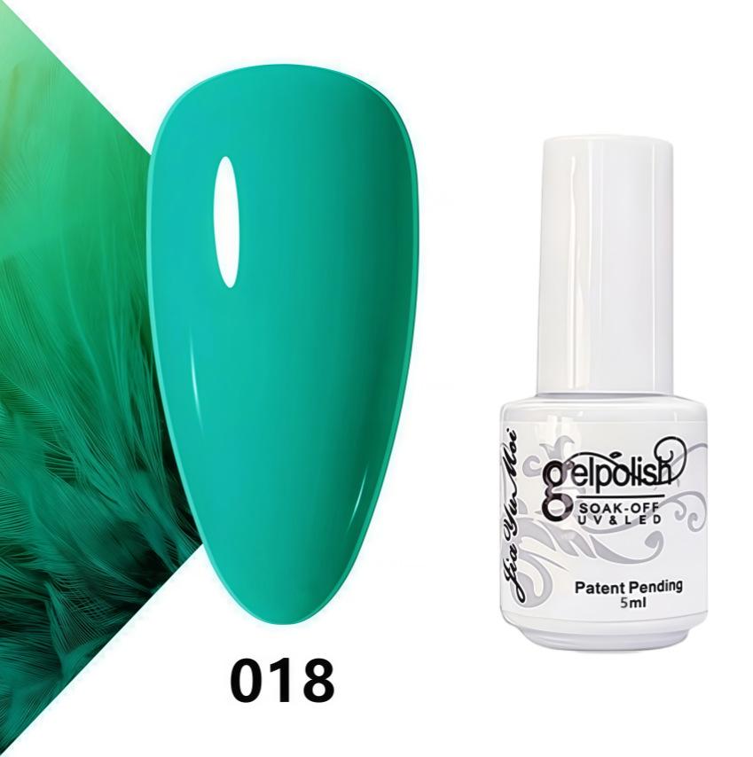 GELPOLISH Nail Art Set: Base, Top Coat, Transparent & White Gel Polishes
