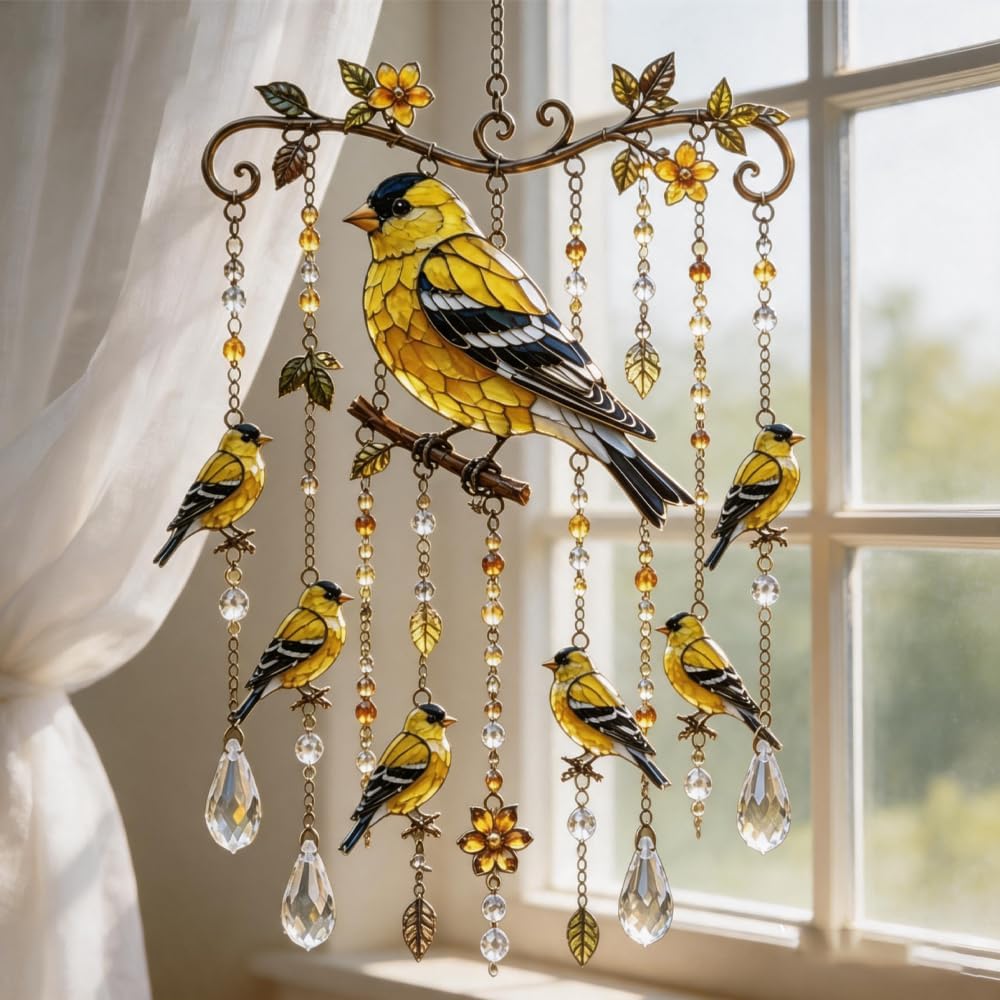 Elegante Campanellino a Vento Colibrì, Campanelli a Vento per Esterno, Campanelli Decorativi a Vento Colibrì per Giardino Portico Balcone