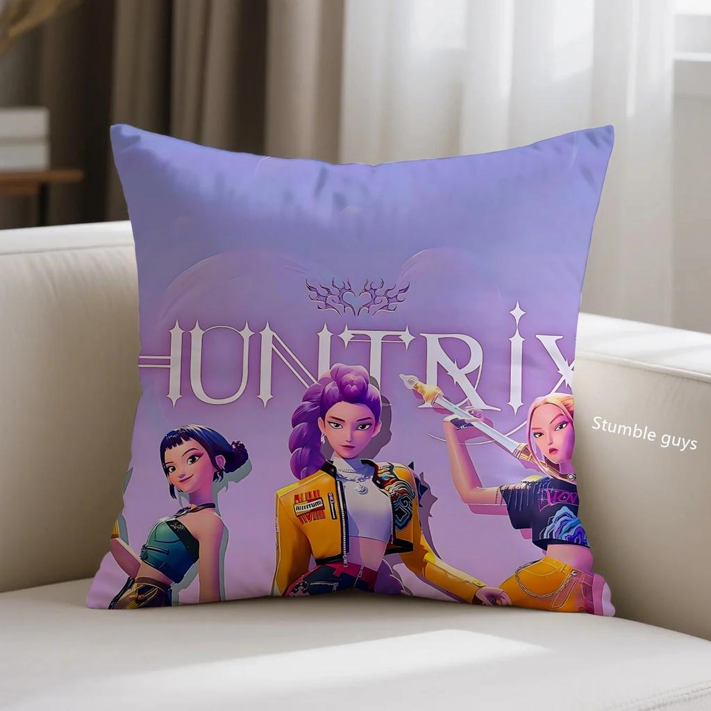 Demon Hunters Kpop Sofa Pillowcase Anime Cushion Cover Bedroom
