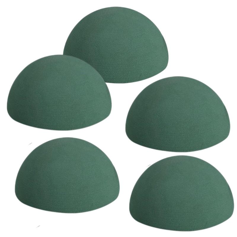 1/5Pcs Half Ball Diy Dry Artificial Flower Foam Block Green Floral Foam For Arrangement Birthday Wedding Decoration