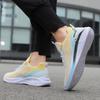 New Sports Shoes Running Shoes Flying Woven Breathable Running Shoes Soft Sole Light Men's Shoes Young and Young Color Matching Men's Shoes