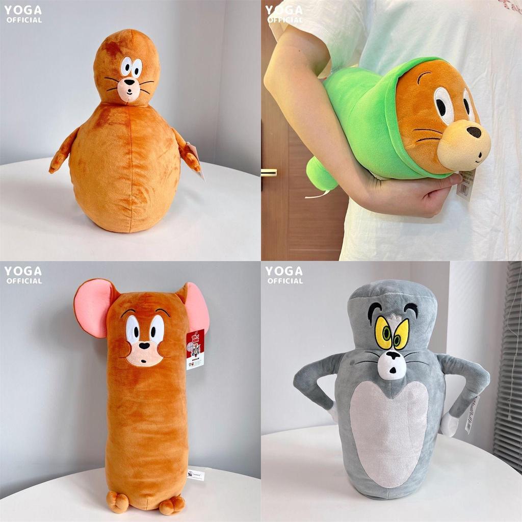 Atrakcyjna pluszowa zabawka-lalka Tom i Jerry w wersji zdeformowanej, żywe kreskówkowe kot Tom, mysz Jerry, prezent