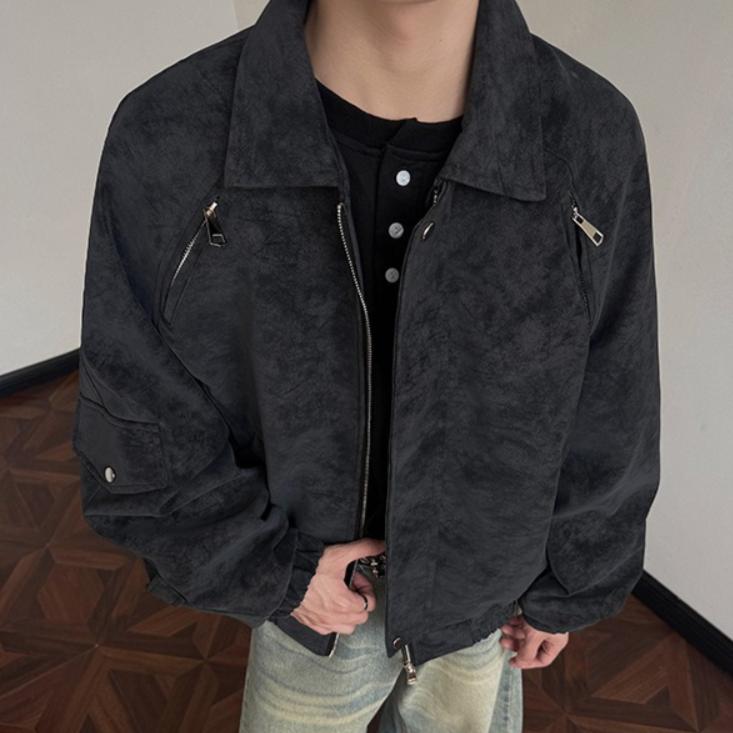 STREETRICH Autumn American Retro Cargo Jacket Men Streetwear Fashion Loose Casual Short Bomber Coat Man Motorcycle Jacket Outerwear