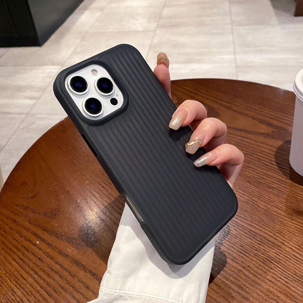 Samsung S25ultra Matte Skin feeling Mobile Phone Case S24plus Corrugated Plane Powerful Magnetic Case