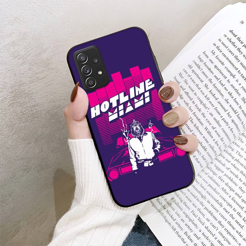 Hotline Miami Game telefoniümbris Samsung Galaxy A02 A12 A21 A22 A32 A41 A42 A51 A71 A72 Shellile