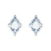 WOSTU 925 Sterling Silver Blue Crystal Geometry Stud Earrings Women Wedding Party Starry Stud Earrings For Girl Daugher Birthday