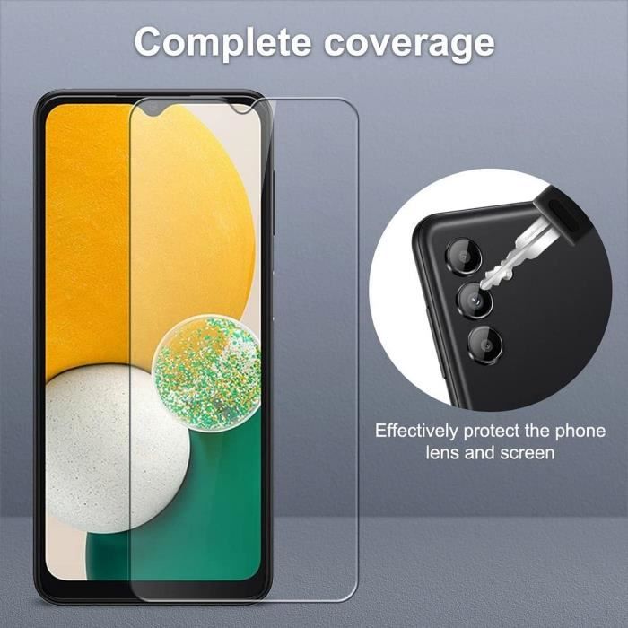 Verres Trempés - BOOLING - Compatible Samsung Galaxy A13 - Protection Ecran - Protection Caméra - Lot de 2