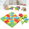 Triangular Wooden Building Blocks Toddler Kids Puzzle Block Toy Creativity Educational Toy#1