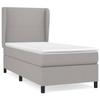 Maison Exclusive - Bettlattenrost mit Matratze Hellgrau 100x200cm Stoff