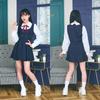 Clear Stone Ulzzang Sailor Cosplay Halloween Navy Dress, Women's,