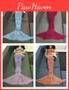 Mermaid Tail Blanket With Knit Fabric For Cozy Home Lounge Decor