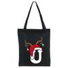 Christmas 26 English Letter Printing Tote Bag Shoulder Bag Women's New Large Capacity Go Out Portable