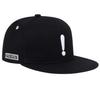 Sproutsy Snapback Cap for Men and Women, Korean Style, Hip Hop, Skater, Flat, Straight, Stylish, Exclamation Mark (Black)