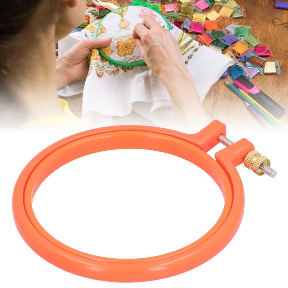 Adjustable Design Embroidery Hoop Plastic Adjustable Hoop Ring Durable Plastic Hoop For Sewing