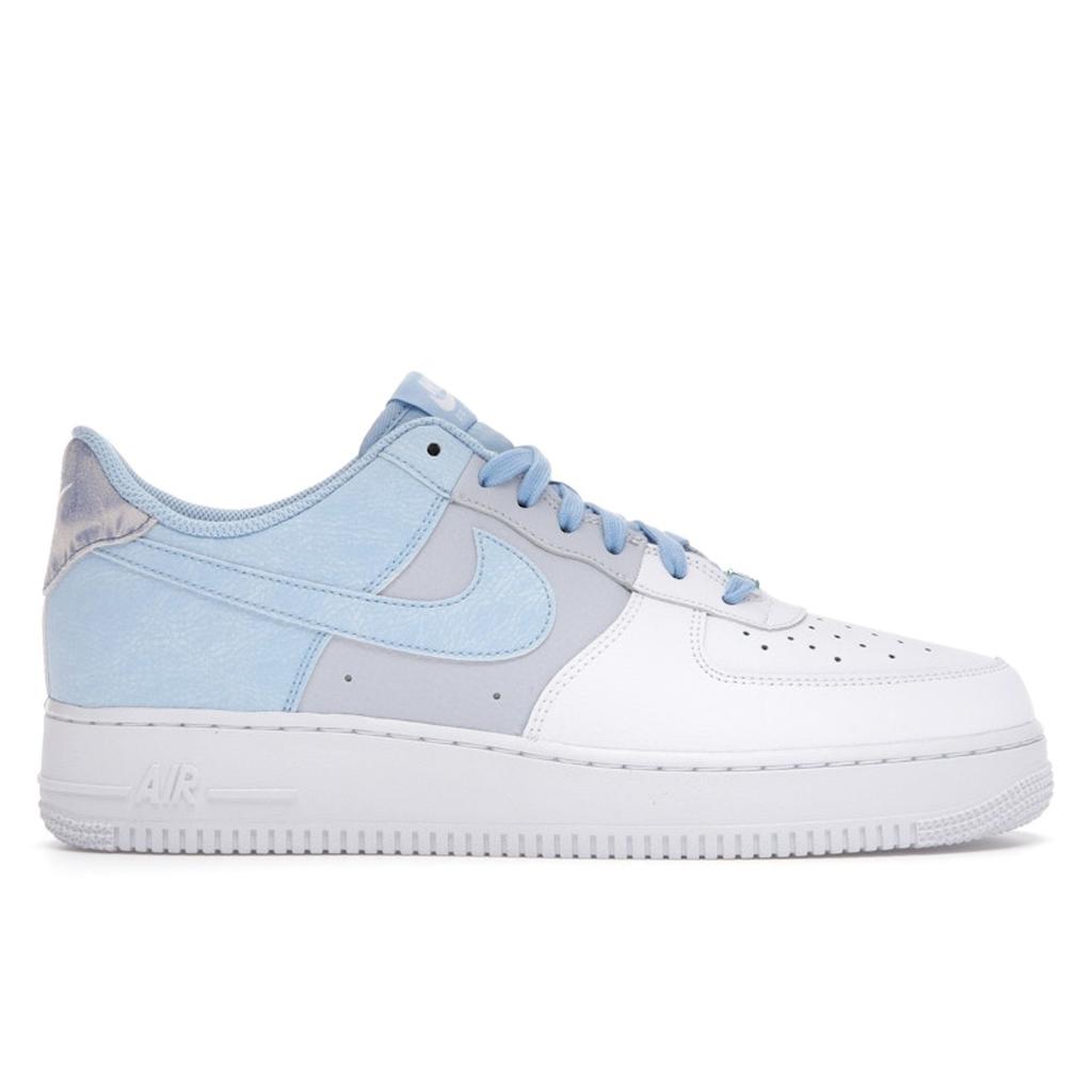 Nike Air Force 1 07 LV8 Psychic Blue Men Sneakers White Football-Grey CZ0337-400