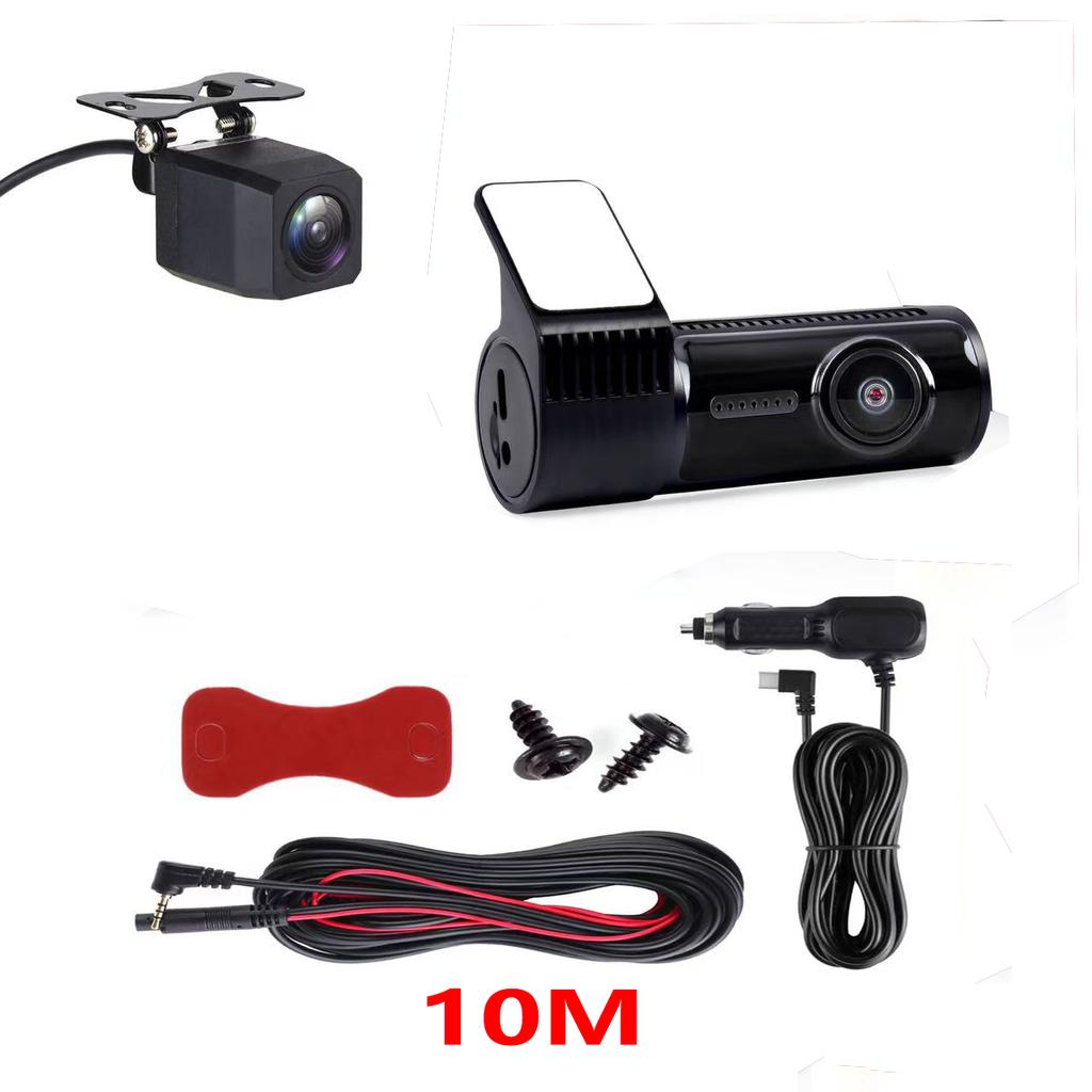 4K ultra-clear car DVR supports WIFI GPS 4K front camera and 1080P rear camera dual-lens night vision video recorder black box.