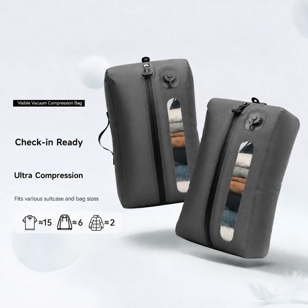 Reusable Electric Vacuum Bag Electric Pump Travel Compression Pack Compressed Storage Bag Suitcase