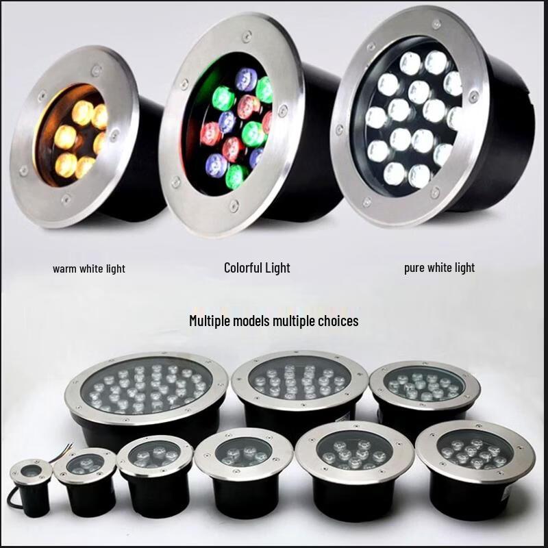 NuFeng 24W Warm Light LED Ground Spotlight