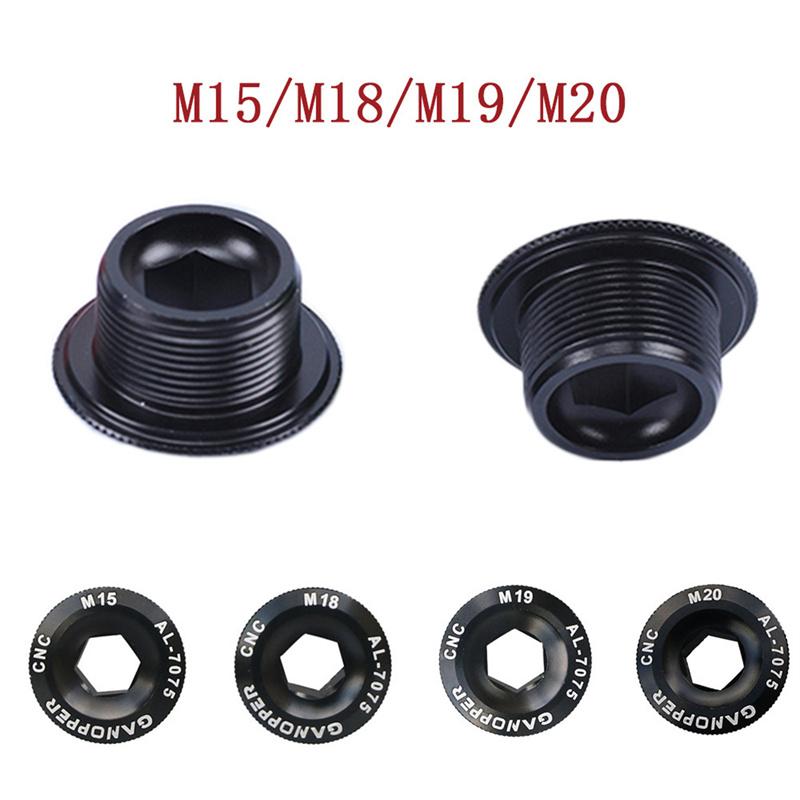 M15 -M20 Aluminum Alloy Mtb Crank Screw Cap Road Bike Crankset Cover Caps Bolt