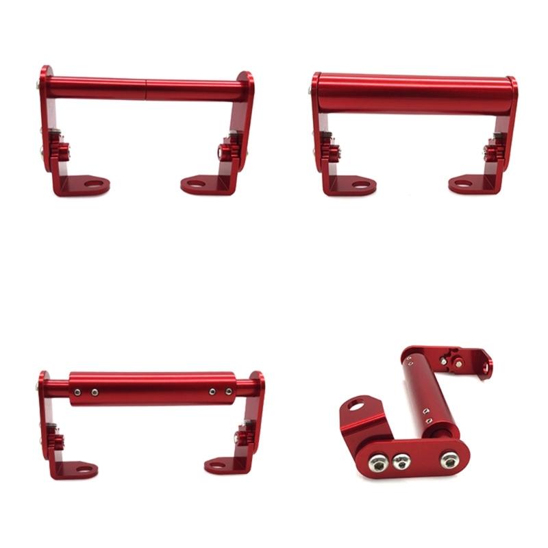 Motorcycle Handlebar Extender Clamp Frame Aluminum Extension Bracket Holder for Cellphone Speedometer with Screws