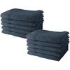 Lot of 10 Hand Towels - - 50 X 90 Cm - 100% Cotton - Denim