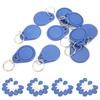 50PCS ICUID Card Token Tag Key Chain 13.56MHZ Copyable for Access Control Time Attendance Parking Lots