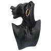 Bten Big Earrings New Arrival Modish Fashionable For Women Gold Tone Color Hoop Earrings Jewelry Round Large Size Hoop EarringsTrendy Jewelry