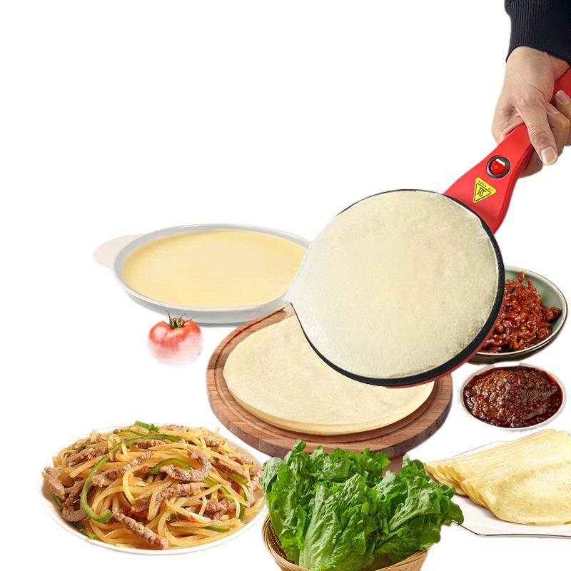 Electric Crepe & Pancake Maker: Spring Roll, Layered Pancake, Breakfast & BBQ Griddle.