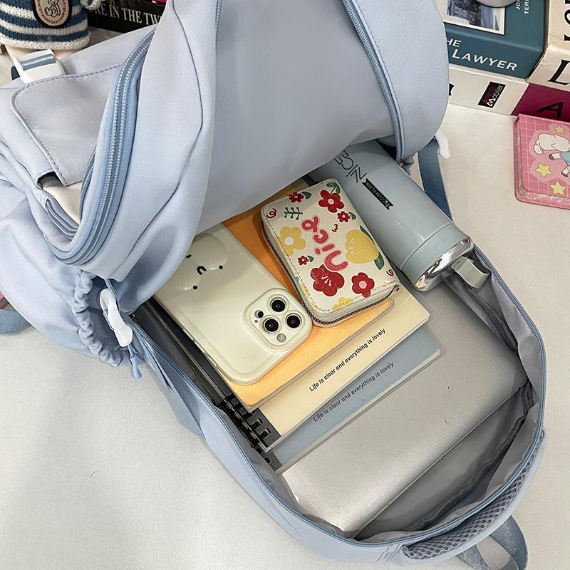 Schoolbag New Japanese Ins High Value Fresh and Sweet Pain Bag Female Junior High School Students Lightweight Large Capacity Backpack