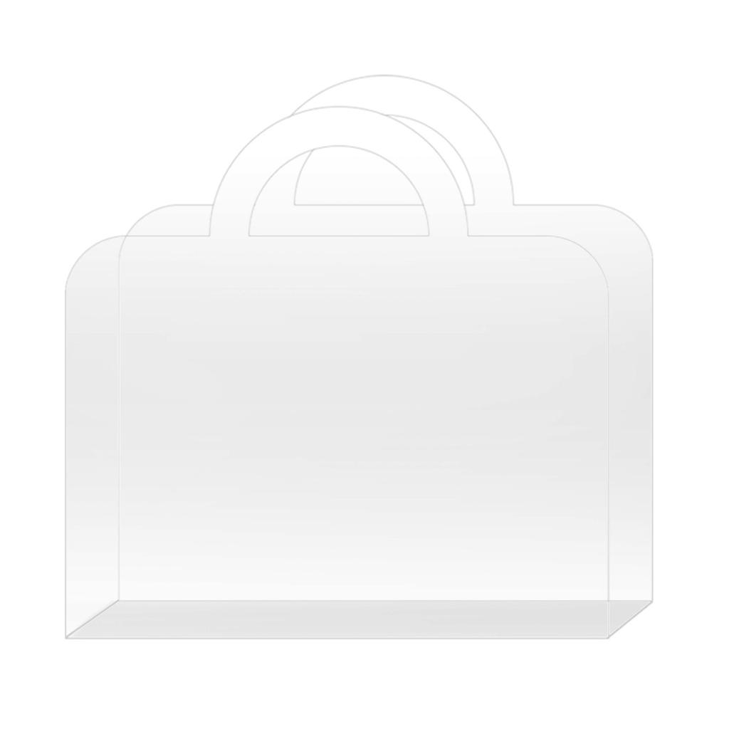 Acrylic Handheld Flower Box Gift Wrapping Bags with Handles Reusable Tote Bags for Bachelorette Bridesmaid Wedding