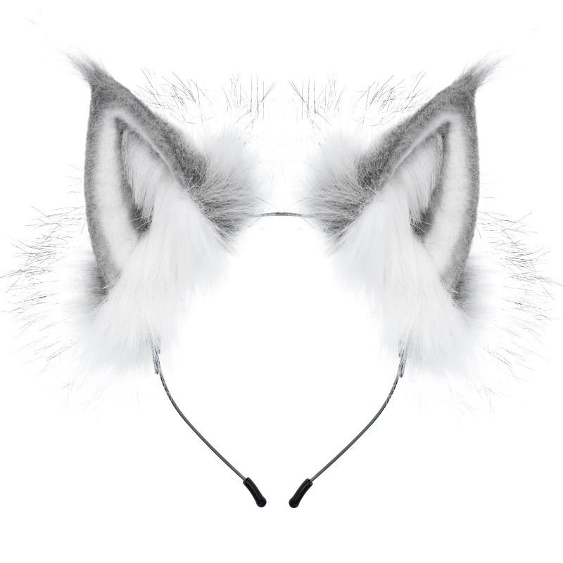 Halloween Cosplay Cat Ears Fox Plush Headwear Party Costume