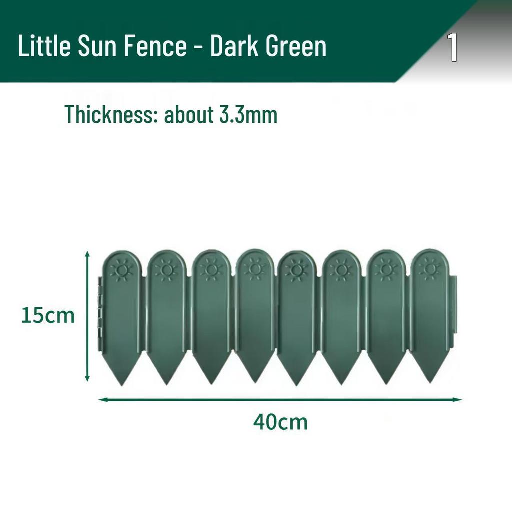 Country Style Plastic Garden Fence & Trellis - Flower Bed Enclosure and Picket Barrier