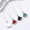 Kleine Rock Halskette weiblich weiße Fritillaria Muschel koreanische Modeaccessoires Nische Halskette ins Anhänger