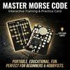 Trendy Design training card Practical Morse code training card Morse Code Karte  Birthday Present