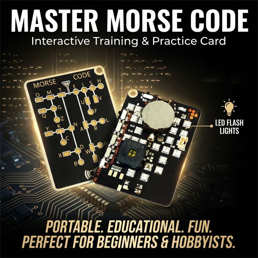 Trendy Design training card Practical Morse code training card Morse Code Karte  Birthday Present