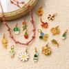 European and American Dripping Oil Small Fresh Plant Series Pendant Cactus Flower Bee DIY Versatile Jewelry Accessories 2026
