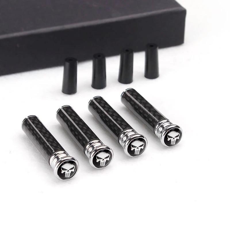 4 PCS Car Door Lock Knobs Universal Carbon Fiber Door Lock Bolt Pin Knob Stick Set Auto Interior Accessories For SUV Truck Van