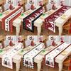 Christmas Ball Buffalo Plaid Table Runner Merry Christmas Decorations For Home Decor Xmas Table Flag Cover Gifts Happy New Year