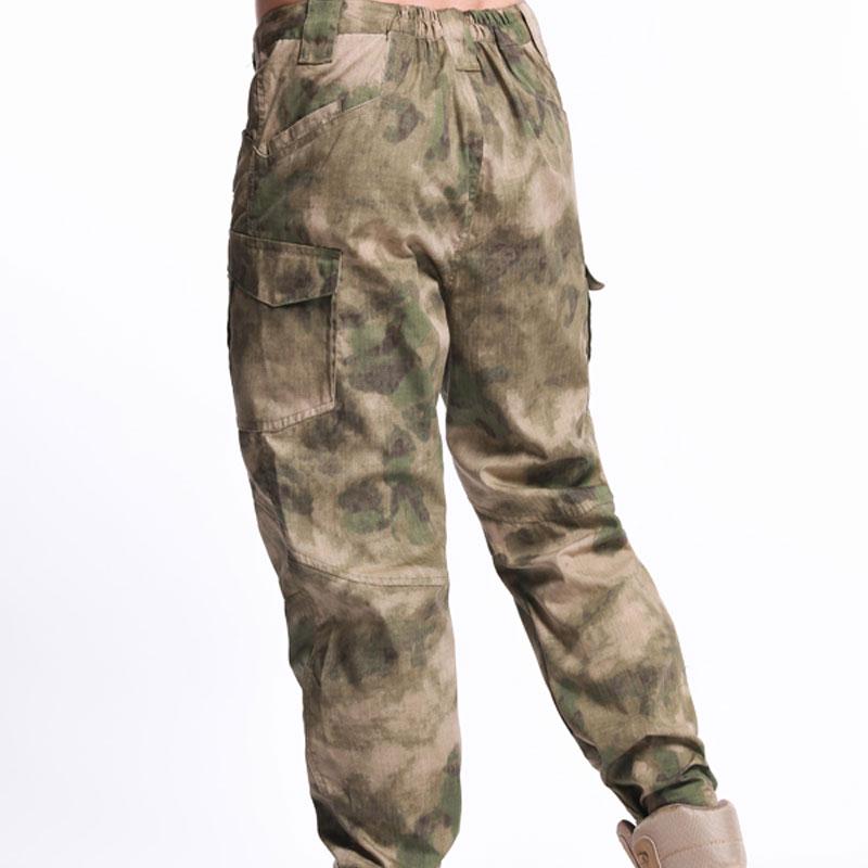 Men's Military Full Length Cargo Pants Multi-Pockets Outdoor Hiking Camouflage Tactical Pants