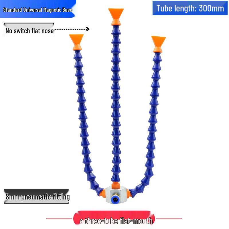 Adjustable Magnetic Base Air Nozzle with Universal Gooseneck Tube